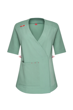 Топ с запахом медицинский женский Йошо, шалфей