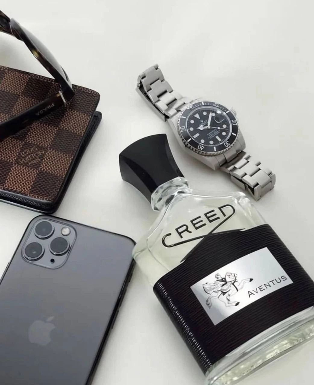 Creed Aventus 100ml (Коробка парфюма без слюды, парфюм новый, распаковка для фото)