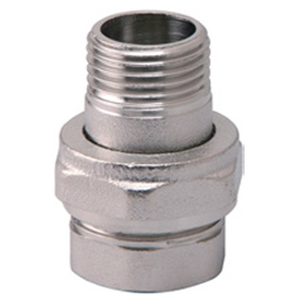 Соединитель VIEIR прямой, разъемный (американка), конусный ВН 1" никел. HJKN55