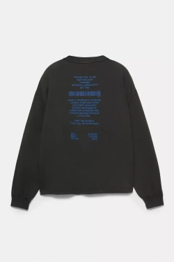 PULL&BEAR Футболка HNL "Stranger Things", темно-серый