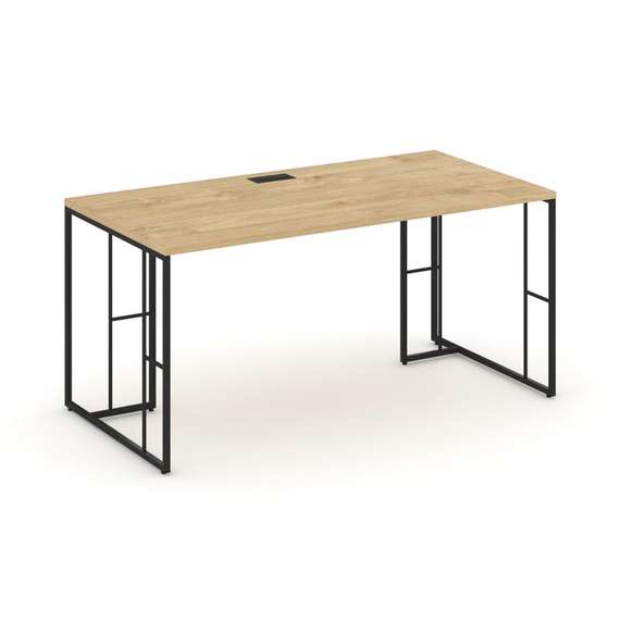 Rift Direct Стол руководителя RF.SR-023 Тиквуд Светлый/Металл Черный 1380*800*750