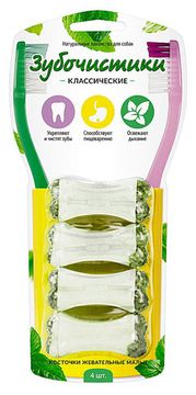 Зубочистики Косточки жевательные малые 4 шт, 76 гр