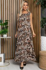 Платье Алхери (коричнево-бежевое) П13267-12М LT Collection