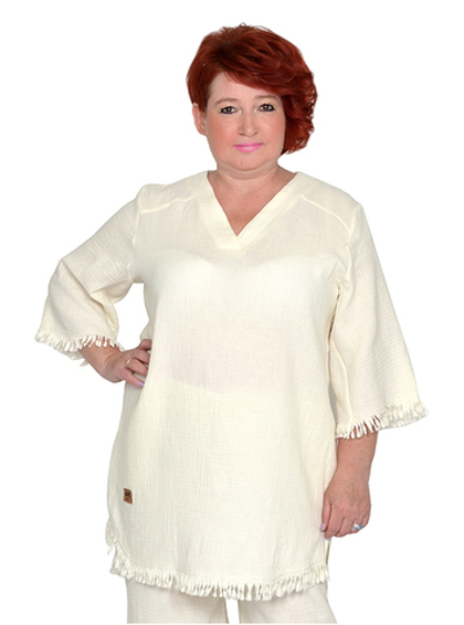 Туника с бахромой Молочная река