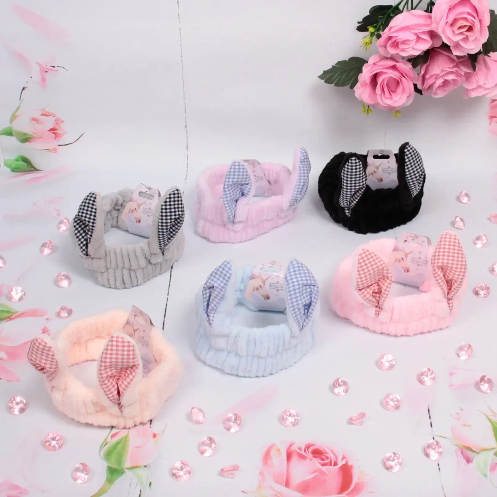 Повязка на голову «Little bunny- Buchi», микс 4 цвета, 20*6 см (подвес Единорожек)