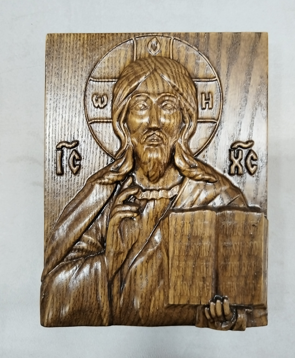 СПАС ВСЕДЕРЖИТЕЛЬ. ИКОНА ИЗ МАССИВА ДЕРЕВА,