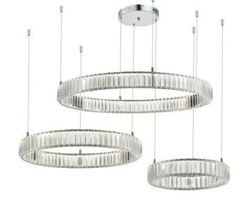 2107A-DW-40+60+80 CHROME (1) Люстра NW
