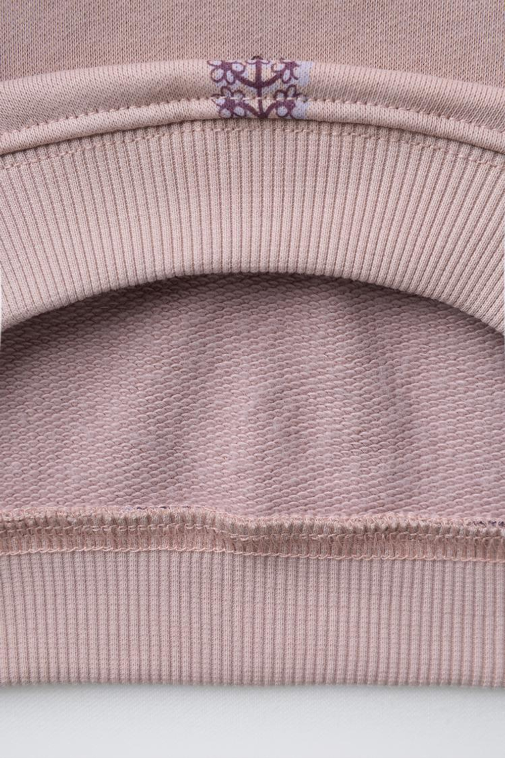 ZARA КОМПЛЕКТ ИЗ ТОЛСТОВКИ С ПРИНТОМ И ЛЕГИНСОВ В РУБЧИК, РОЗОВАТЫЙ