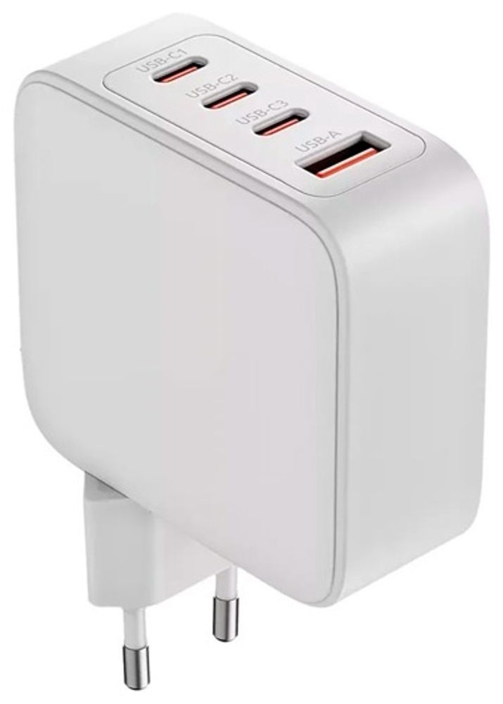Зарядное устройство OLMIO USB+Type-Cx3 PowerDelivery QC GaN 100W USB Type-C, USB белый Зарядное устройство OLMIO USB+Type-Cx3 PowerDelivery QC GaN 100W USB Type-C, USB белый