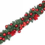 Гирлянда хвойная «Сказочное чудо» 1,8 м d=30 см, ПВХ, красный (SST1950R-180)