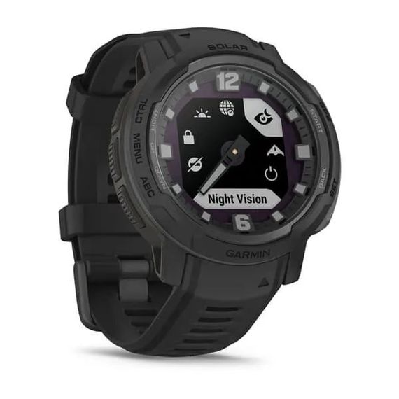 Умные часы Garmin INSTINCT CROSSOVER SOLAR - Tactical Edition, черный