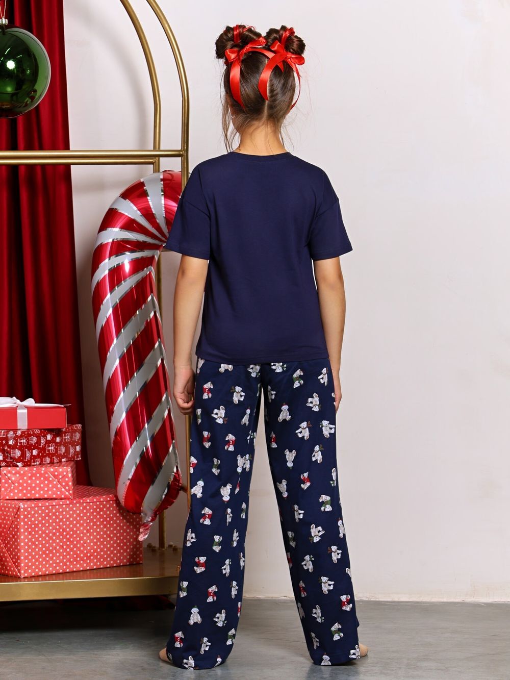 Костюм для девочки Коляда-1 Виотекс ТЁМНО-СИНИЙ