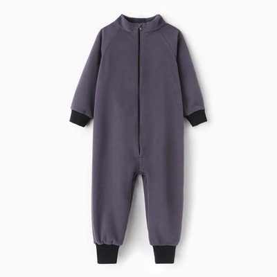 Комбинезон д/мальчика флис р.98 серый 9447422 (Семицвет-Тики)