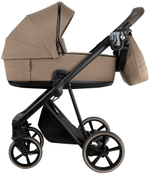 Детская коляска Roan Sol 2.0 3 в 1 с автокреслом Pituso Baesa Pro Black,Beige Canopy SLL/32/T Mocha Mousse/Black/руч.Cappuccino