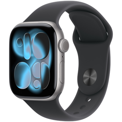 Apple Watch Series 11 GPS 42mm Space Grey Aluminium Case with Black Sport Band - S/M,Model A3331