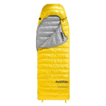 Спальный мешок Naturehike CW400 NH18C400-D с гусинным пухом, размер М, желтый, 6927595761700