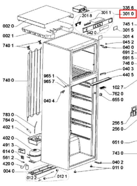Модуль управления для холодильника Whirlpool (Вирпул) - 481246469234