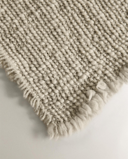 Zara Home плед из шерсти, синий, 140x190 см