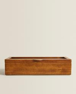 Zara Home Шкатулка из дерева, цвет коричневый, 30 см · 7162/099