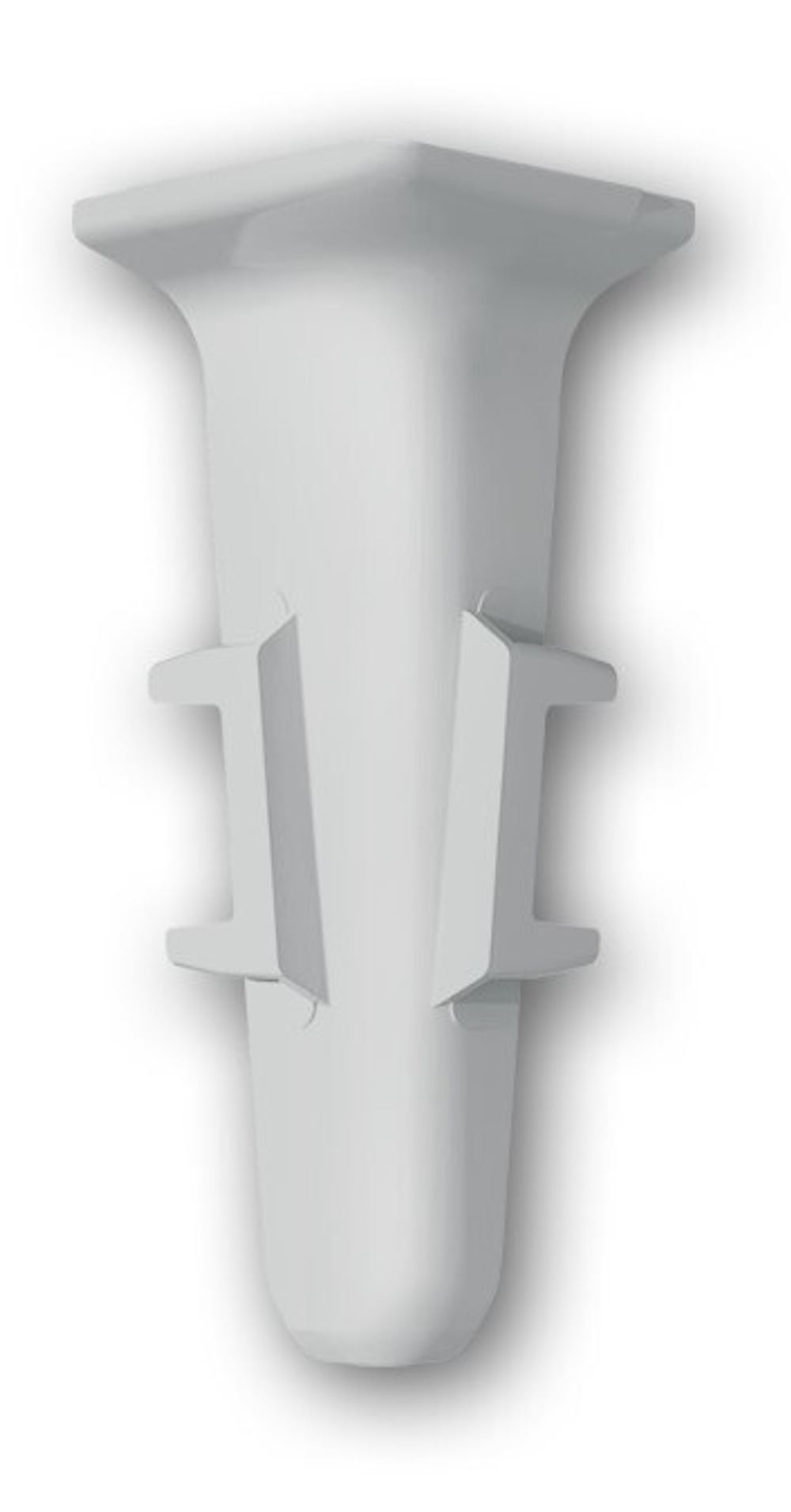 Угол внутренний для плинтуса 70мм "Деконика", 186 Алюминий