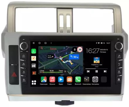 Магнитола для Toyota Land Cruiser Prado 150 2014-2017 - Canbox 1057 Android 10, ТОП процессор, CarPlay, 4G SIM-слот