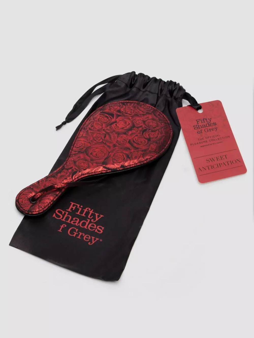 Стильная широкая шлепалка Reversible Dual Texture Round Paddle - 28 см. (Цвет: красный с черным)