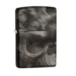 Зажигалка Zippo 28970 Дымный череп, Skull Soft Touch Black Matte