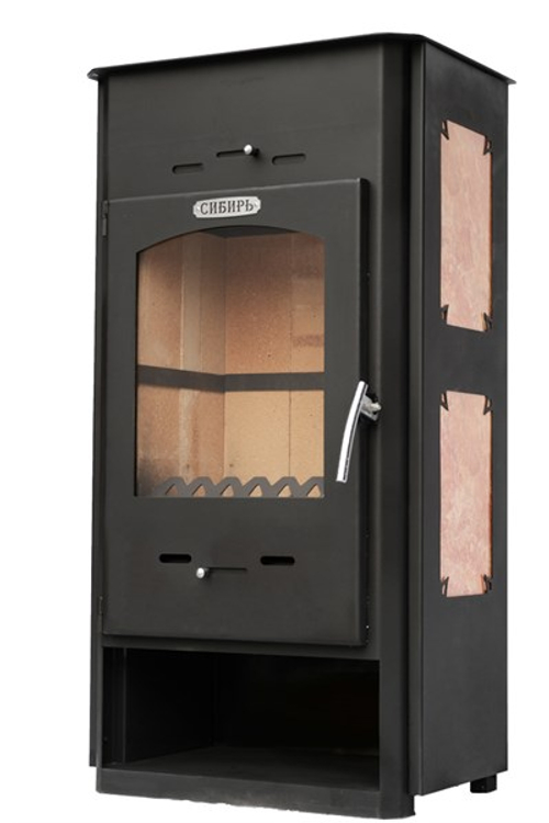 Печь-камин стальная "Сибирь" 8 кВт