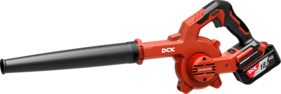 Воздуходувка аккумуляторная бесщеточная DCK KDQF32, 18В, 2х4а/ч