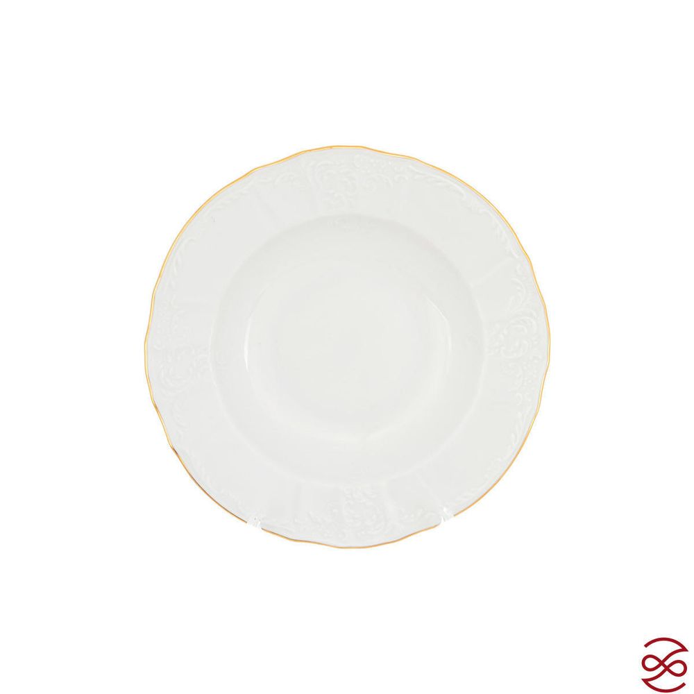 Набор тарелок глубоких Bernadotte Белый узор 21см(6 шт)