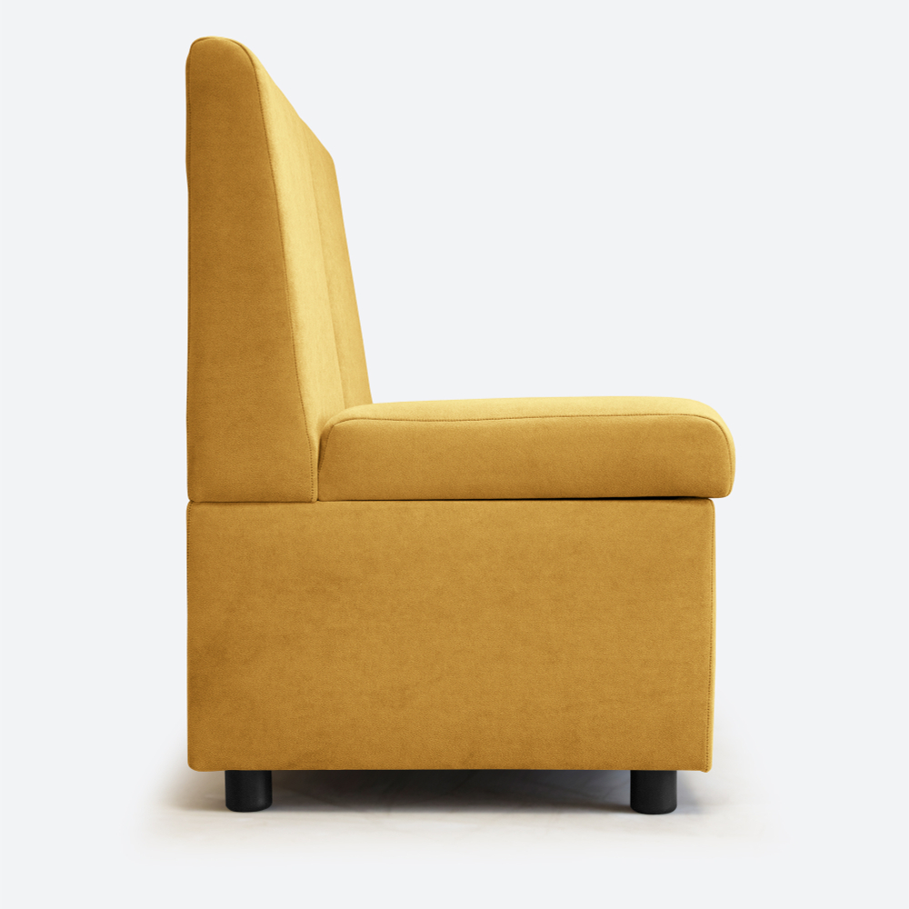 Диван в прихожую 100 см, с ящиком, Dream Yellow