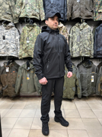 Костюм GRAYLING Беринг демисезонный, софтшелл мембрана 10000/10000, чёрный