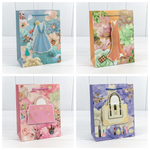 Пакет подарочный 18х23х10см "Детский" с 3D аппликацией (Микс)