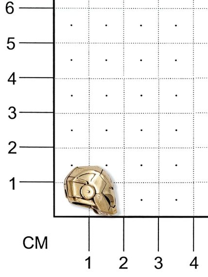 Подвеска шарм IM Silver Centurion из бронзы вид на размерной сетке.