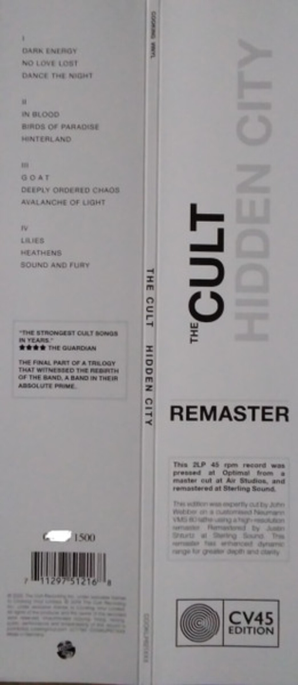 The Cult / Hidden City (Limited Edition)(2LP)