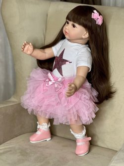 Кукла Реборн мягконабивная 60см в пакете (FA-153)