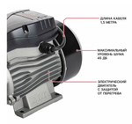 Насос центробежный POG370-P2 (370Вт, напор 35м, производ-ть 33л/мин,металл.насос.часть)