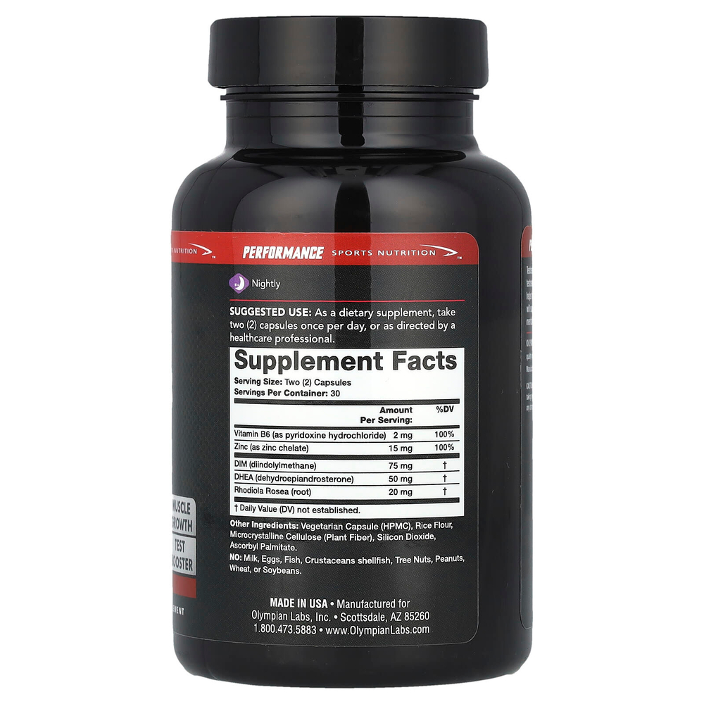 Olympian Labs, Testosterone Booster, 60 капсул