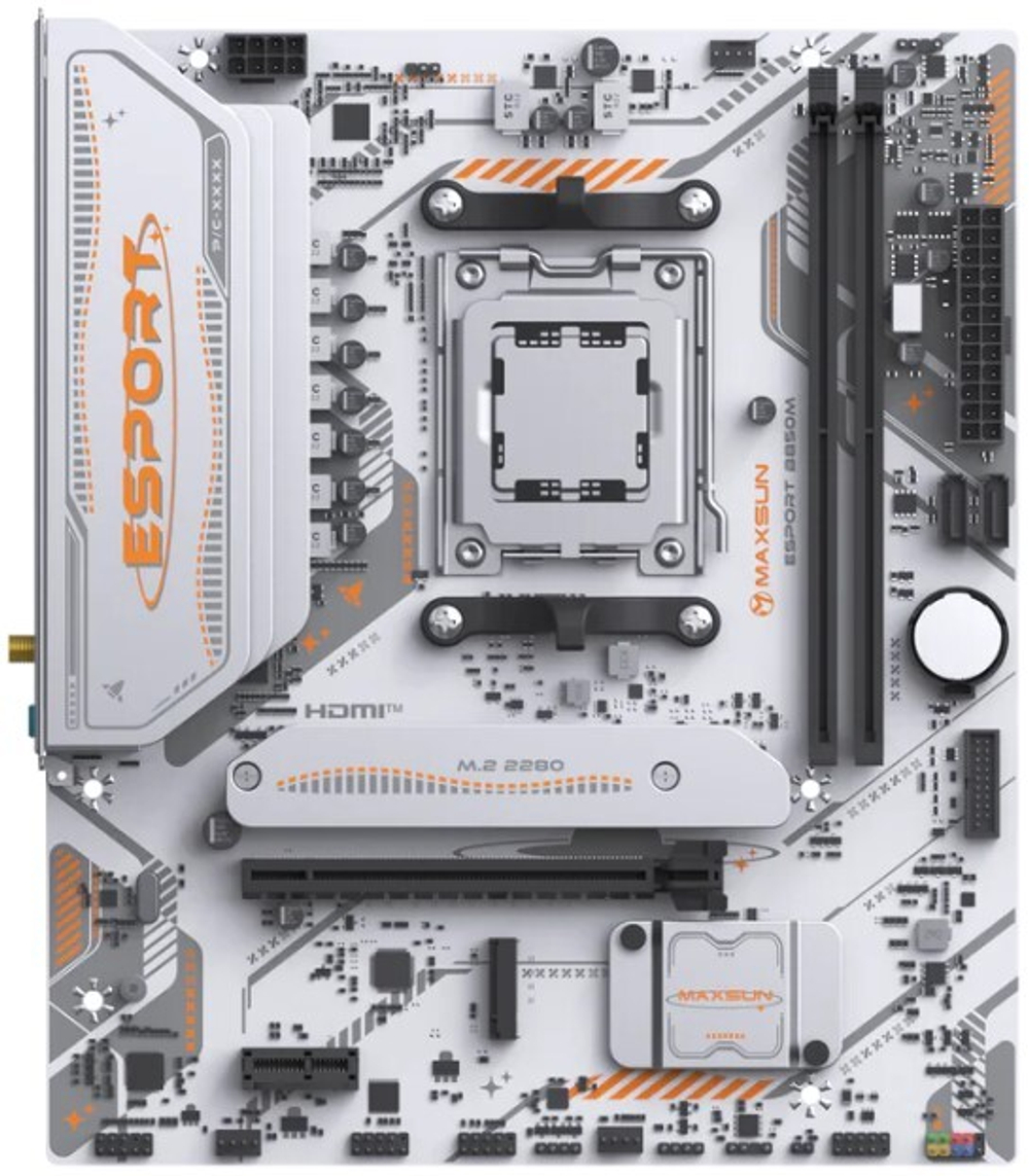 Материнская плата mATX MAXSUN MS-eSport B850M WIFI ICE