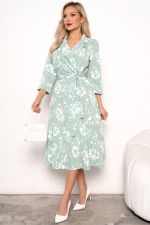 Платье Марта (мята/белый)-52р-р Р11-1189/8 Nikol