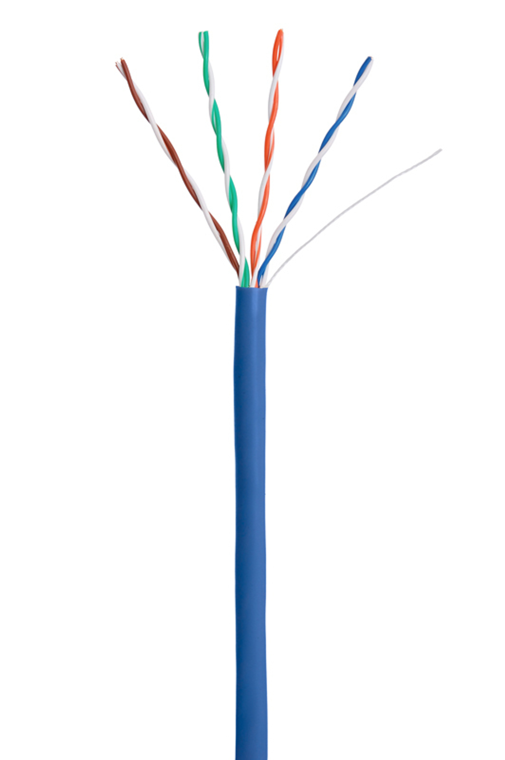 Кабель витая пара U/UTP 5e кат. 4 пары Netlan CCA-UU004-5E-PVC-BL