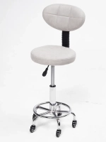 Стул мастера маникюра на колесиках со спинкой Sevilgame Rym