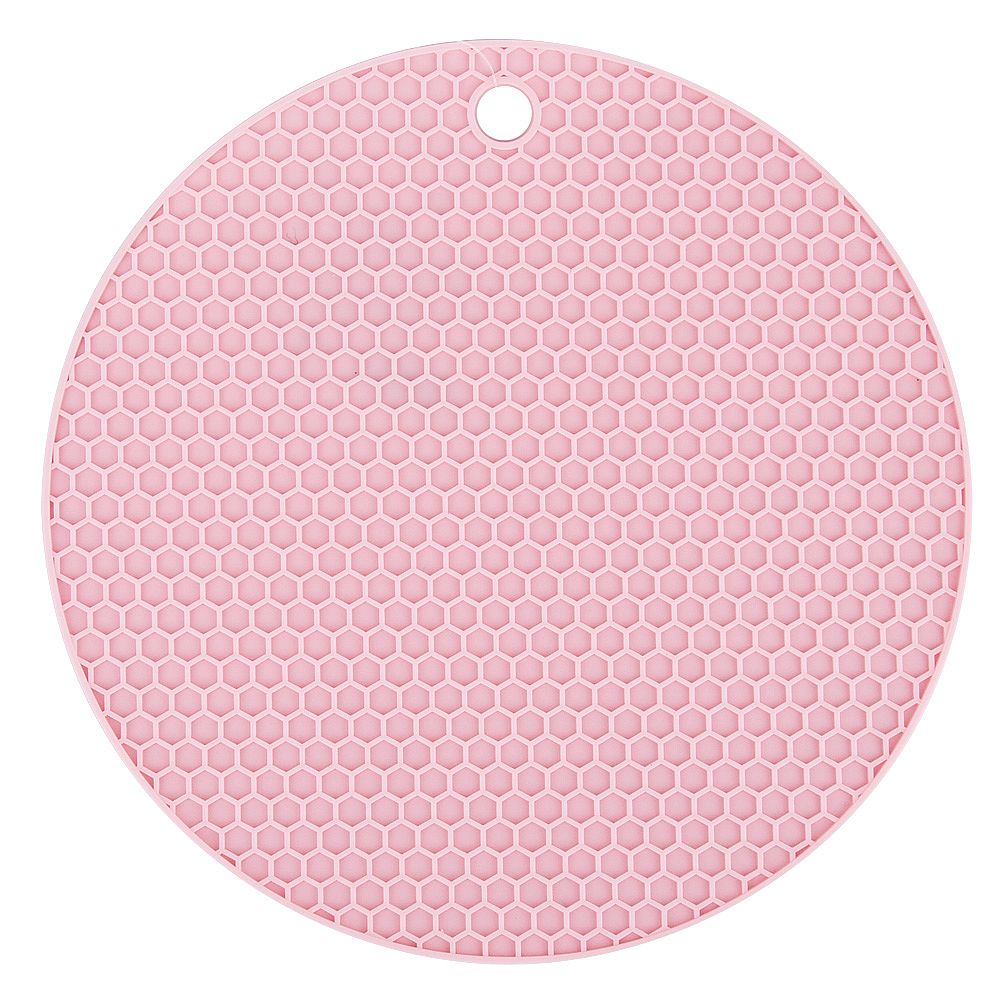 Подставка под горячее d=17,5см h=0,5см (4 вида) (силикон)