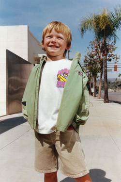 ZARA ФУТБОЛКА С ПРИНТОМ «СЕРФИНГ», БЕЛЫЙ