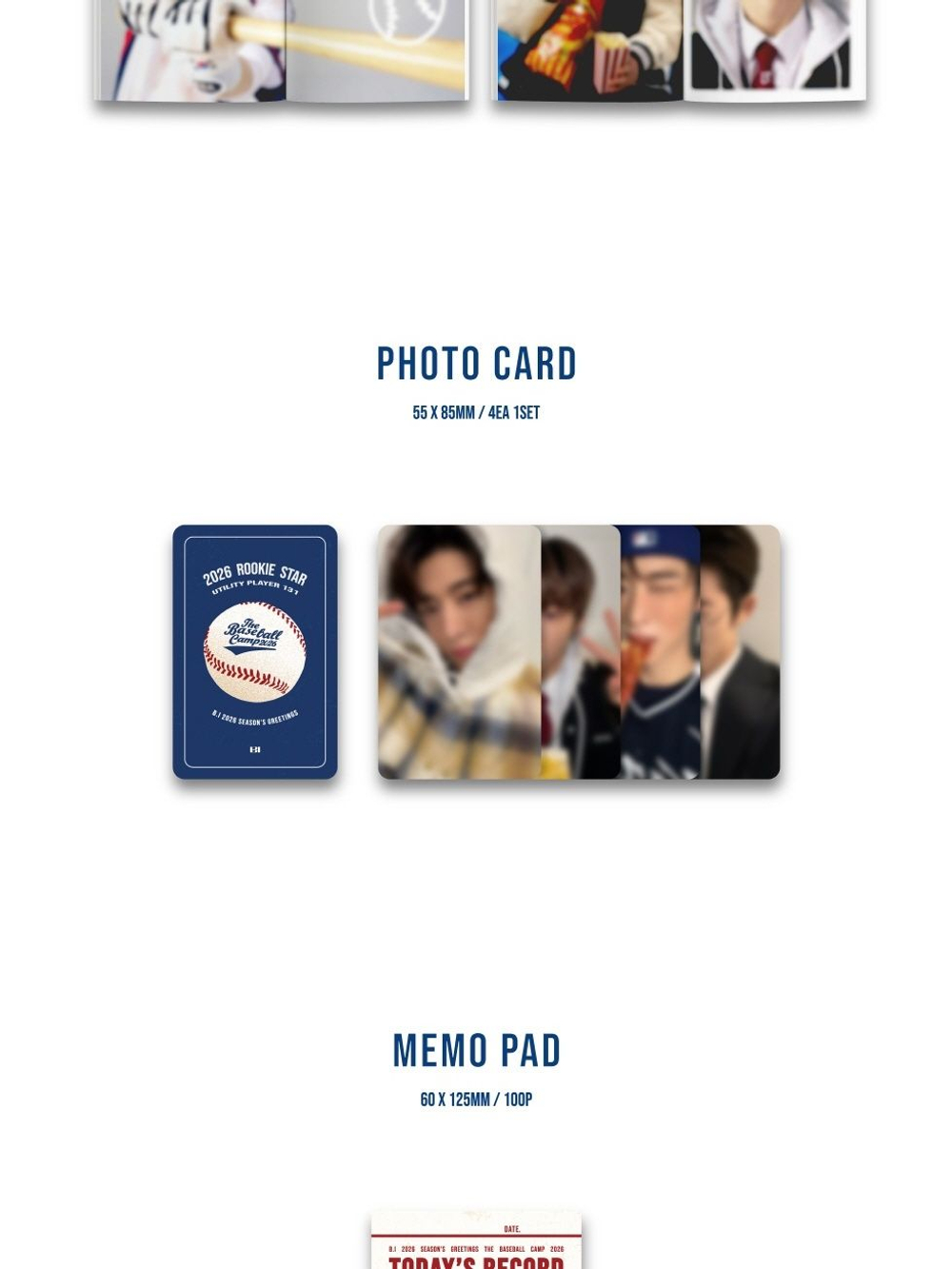 товары B.I - THE BASEBALL CAMP 2026 2026 Season's Greetings