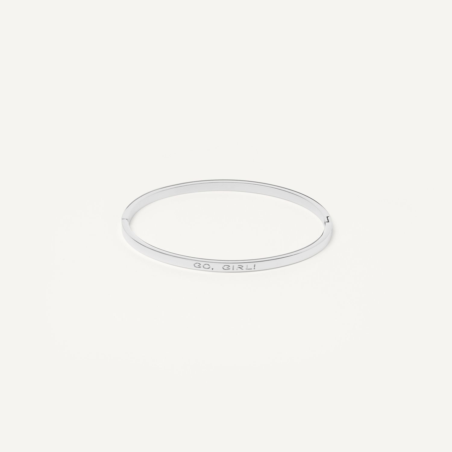 Тонкий Браслет Go, Girl (Вперед, девчонка) – Silver 925