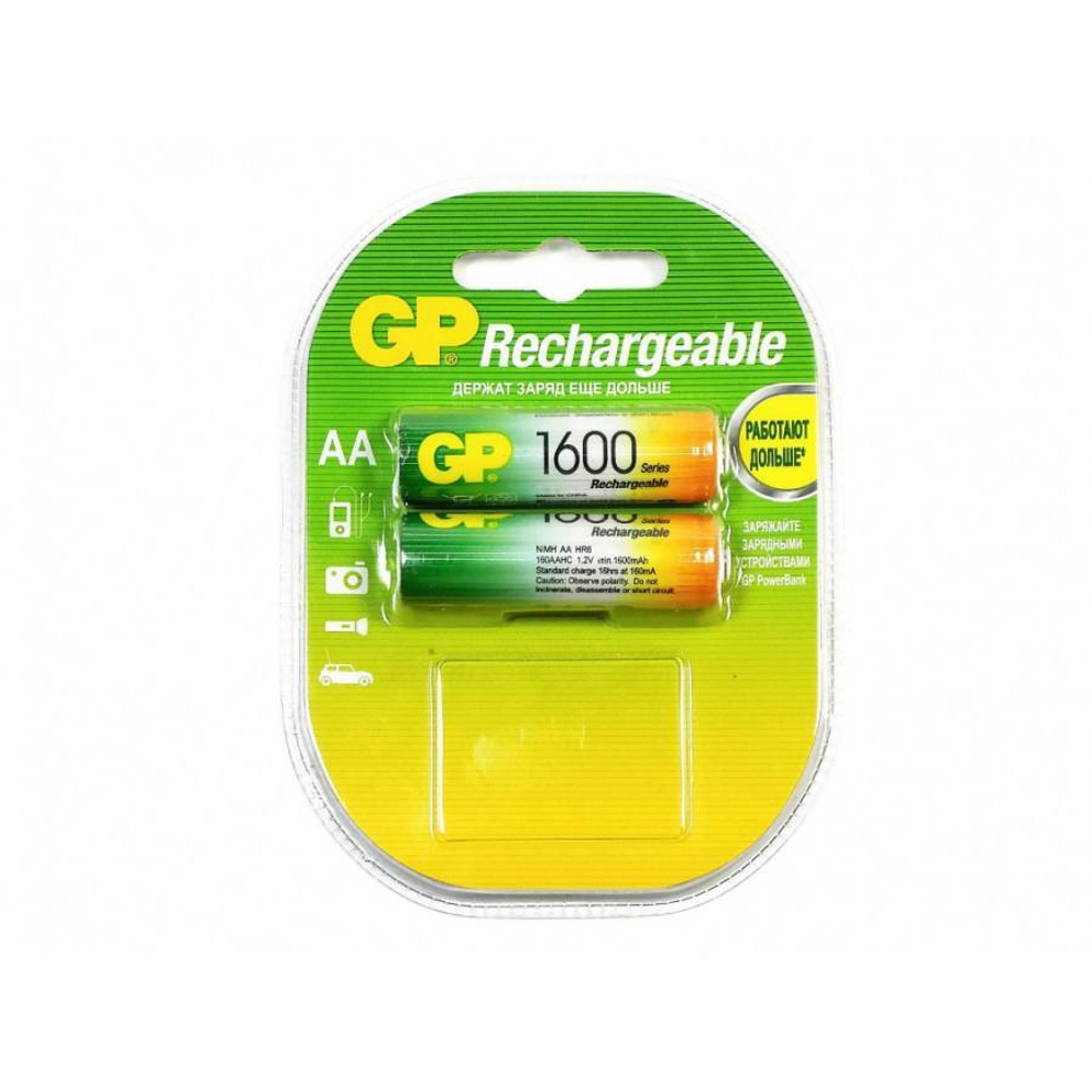 Батарейка-аккумулятор R6 AA GP 1600 MA/h (1шт.)