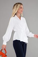 Блуза "Идеальная асимметрия" (белая) Б1525-11 LT Collection