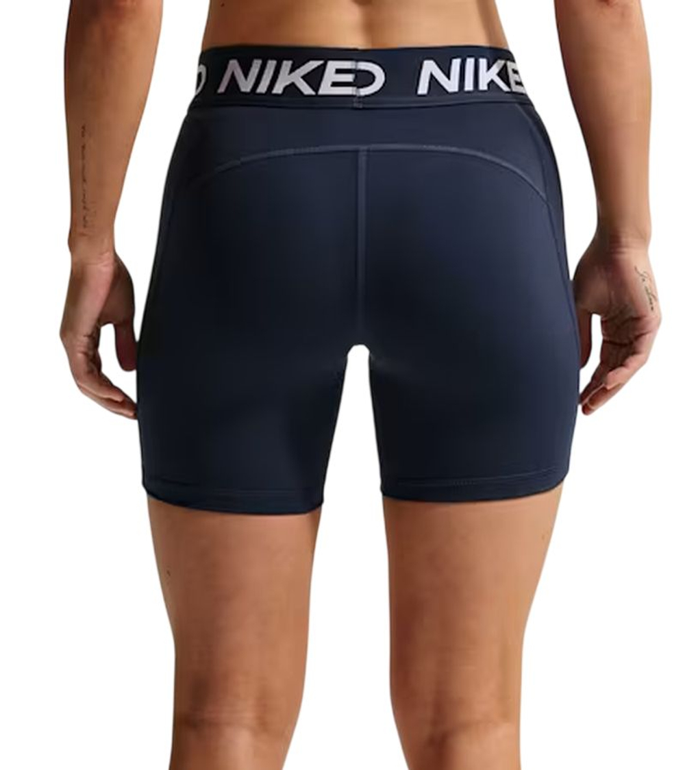 Женские Шорты теннисные Nike Pro Dri-Fit 365 5in - midnight navy/white