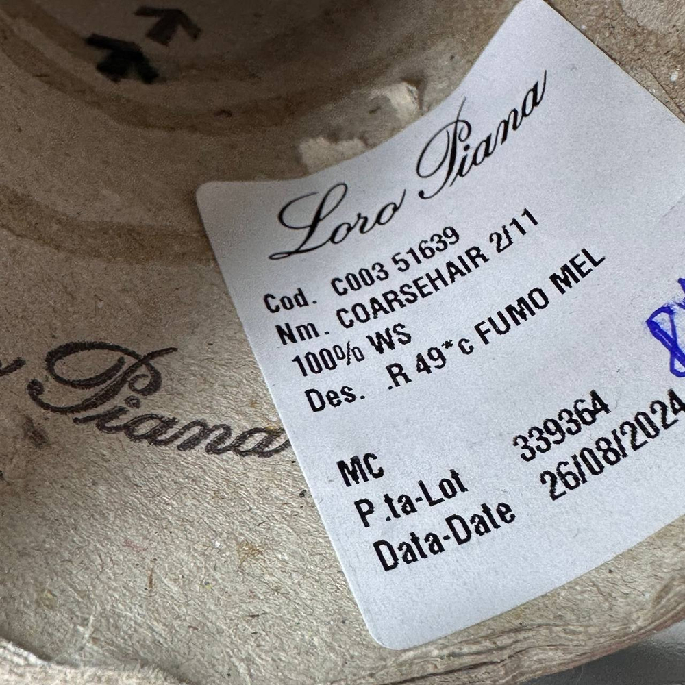 COARSEHAIR - Loro Piana; 100% кашемир; 550м/100гр; col. R49 FUMO MEL, цвет: серый меланж